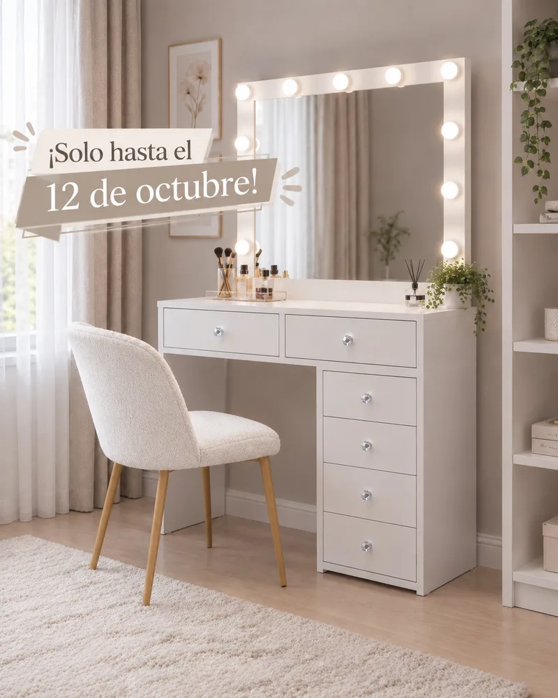 Dressing Table White Hollywood