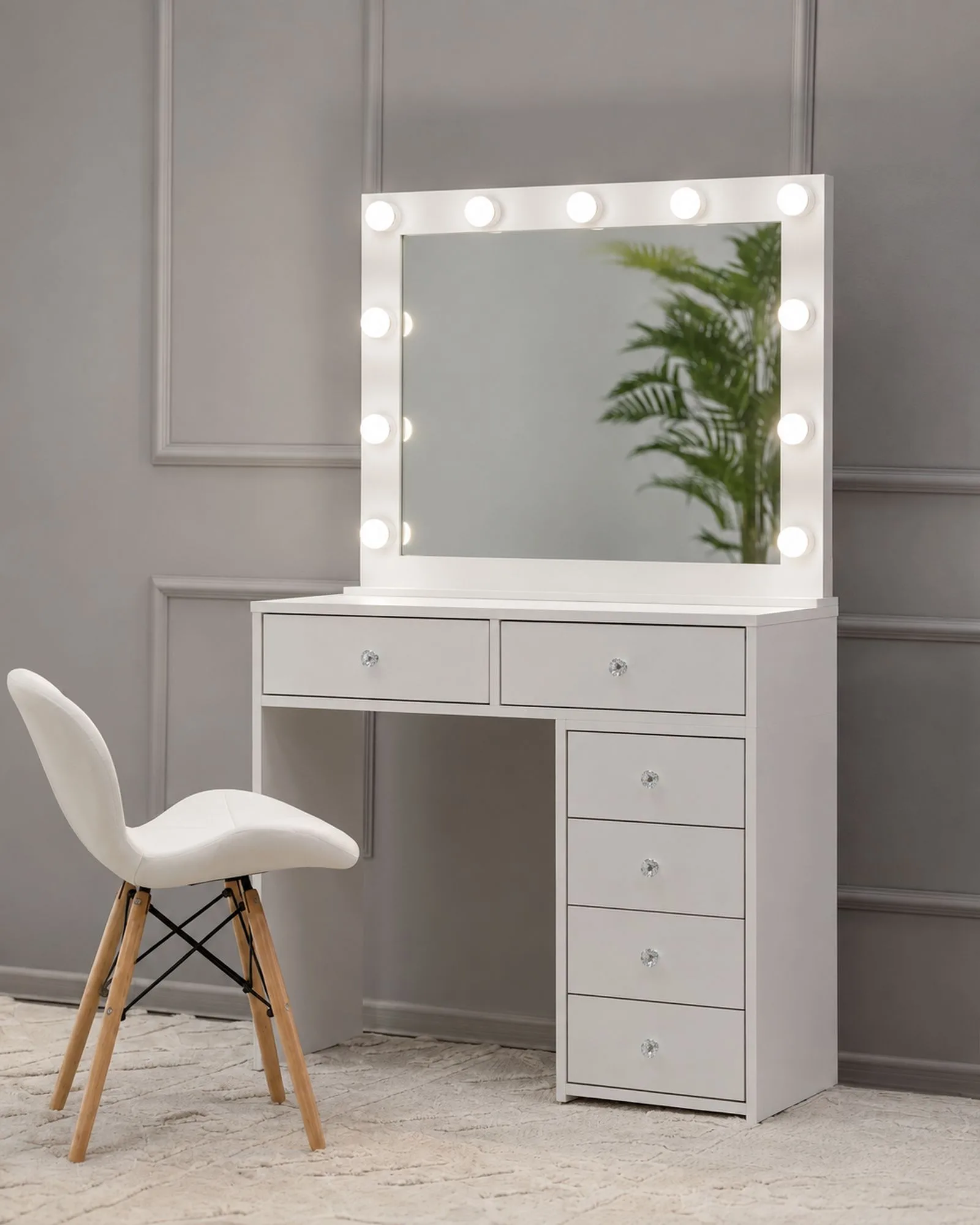 Dressing Table White Hollywood